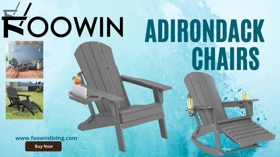 Wooden Adirondack chairs
