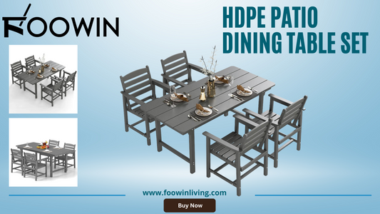 HDPE Patio Dinning Table set