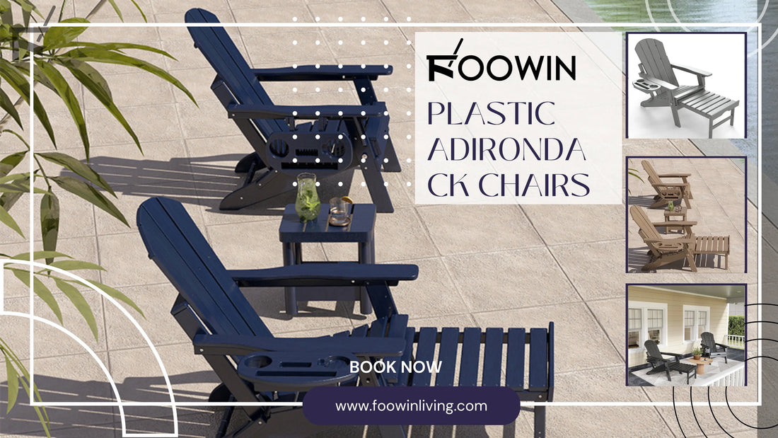 Plastic Adirondack chairs