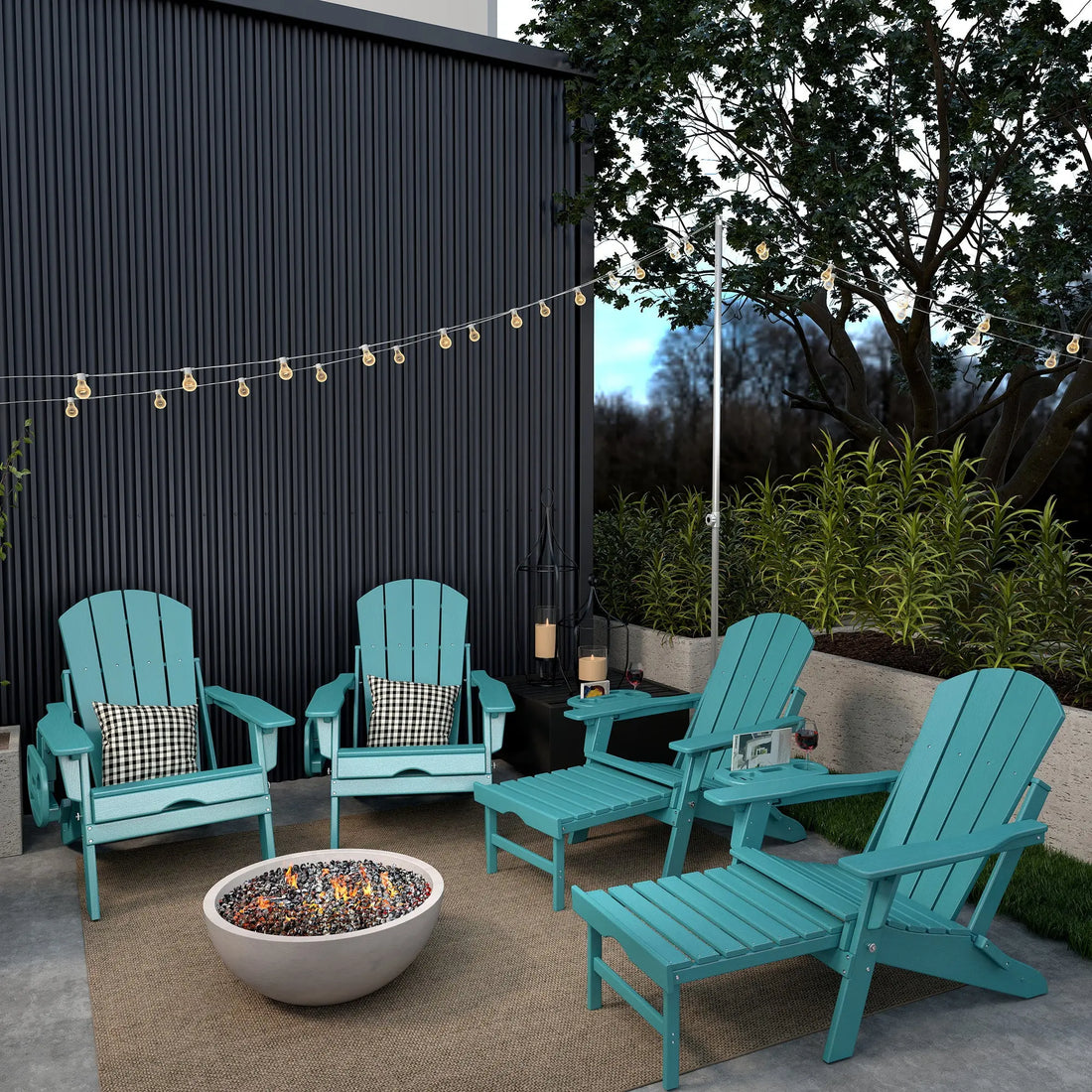 Upgrade-Your-Outdoor-Paradise-Adirondack-Chairs-with-Cup-Holders Foowin