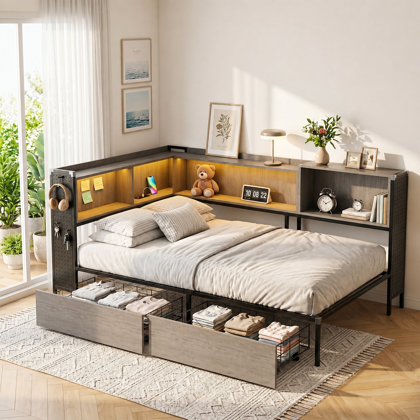 Gray Corner Bed - 画板 15
