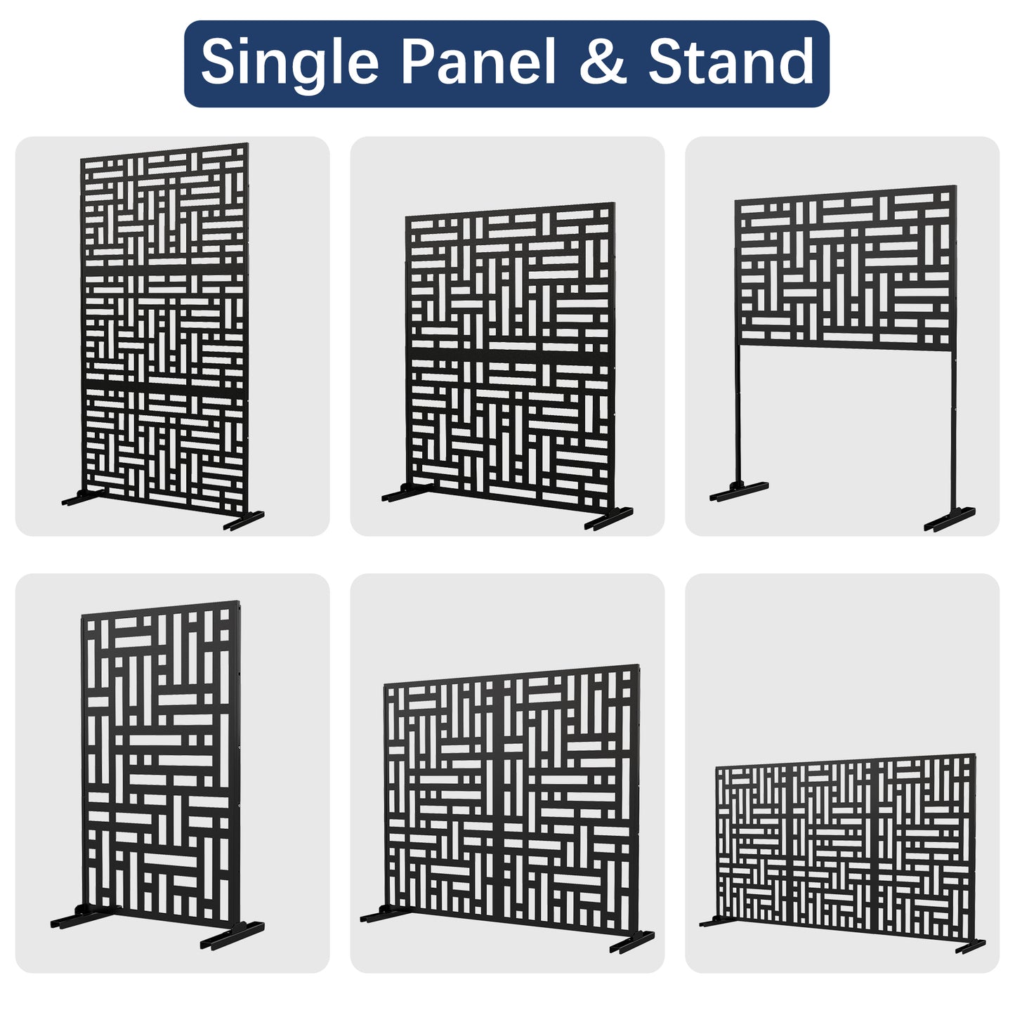 Outdoor Metal Privacy Screen Galvanized Decorative Screen