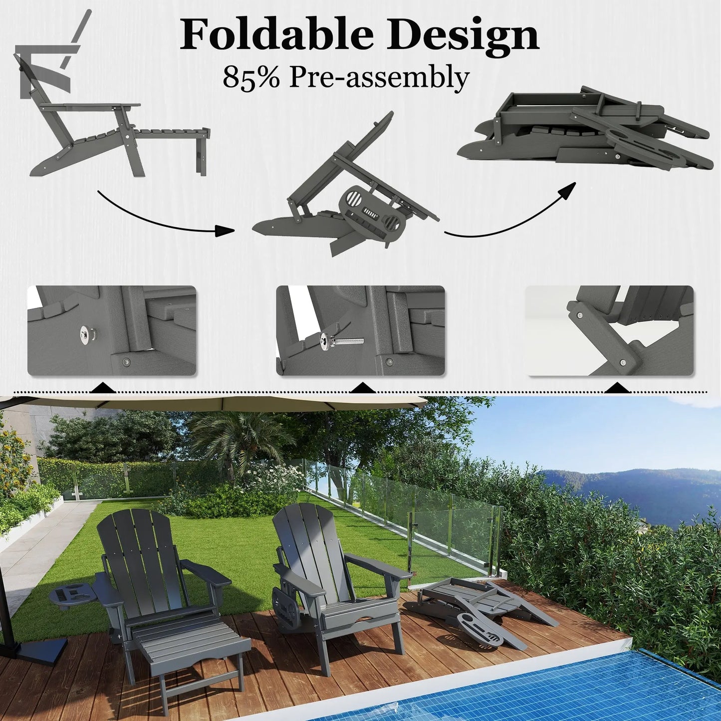 foowin adirondack chairs