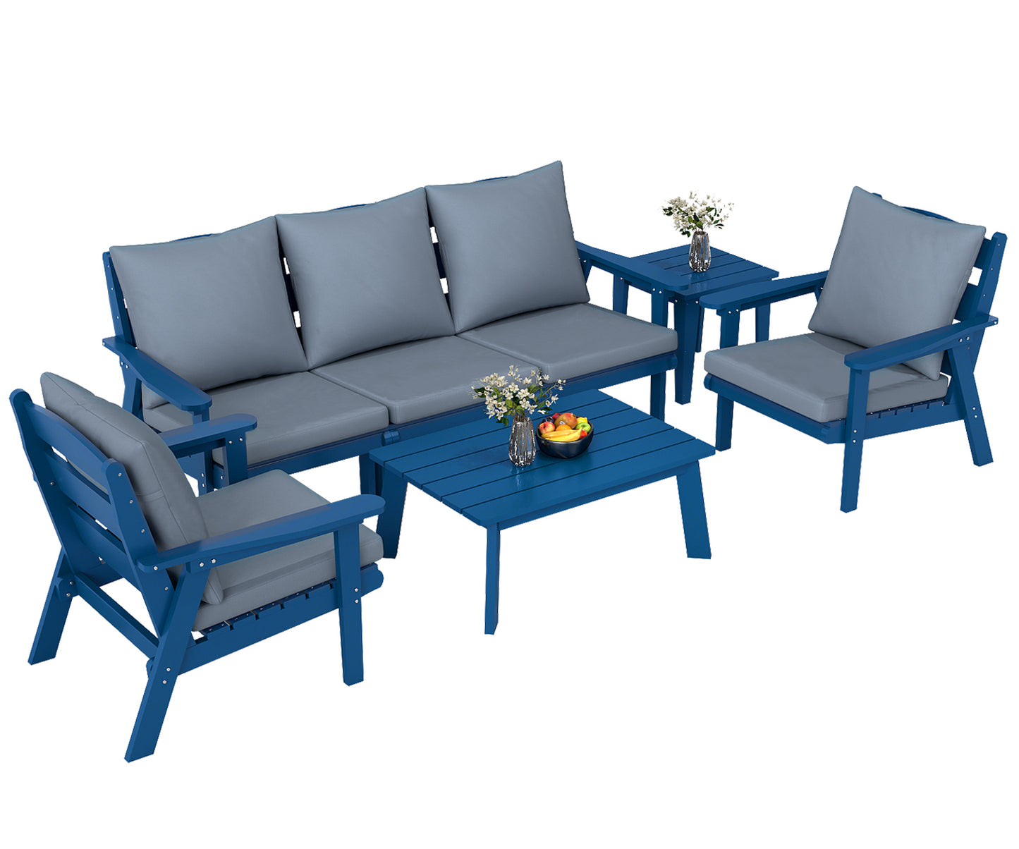 HDPE Outdoor Gardens Lounge Sofa Set