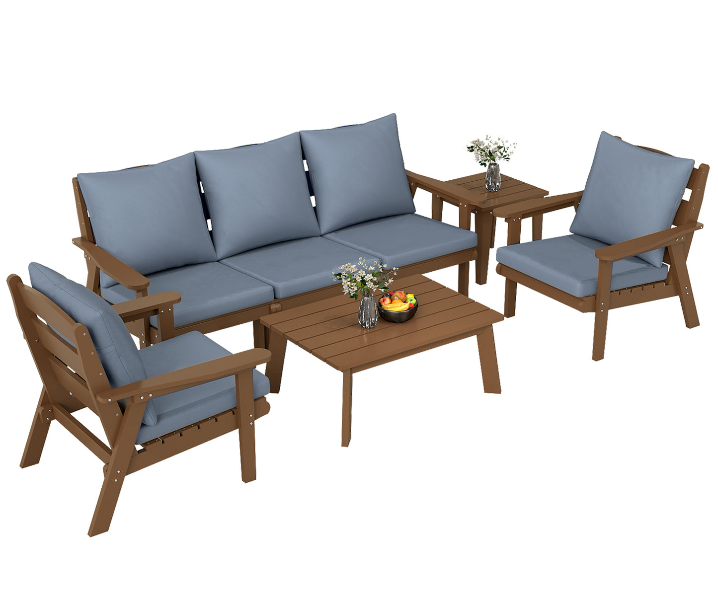 HDPE Outdoor Gardens Lounge Sofa Set