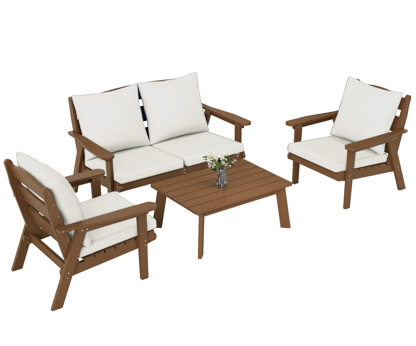HDPE Outdoor Gardens Lounge Sofa Set