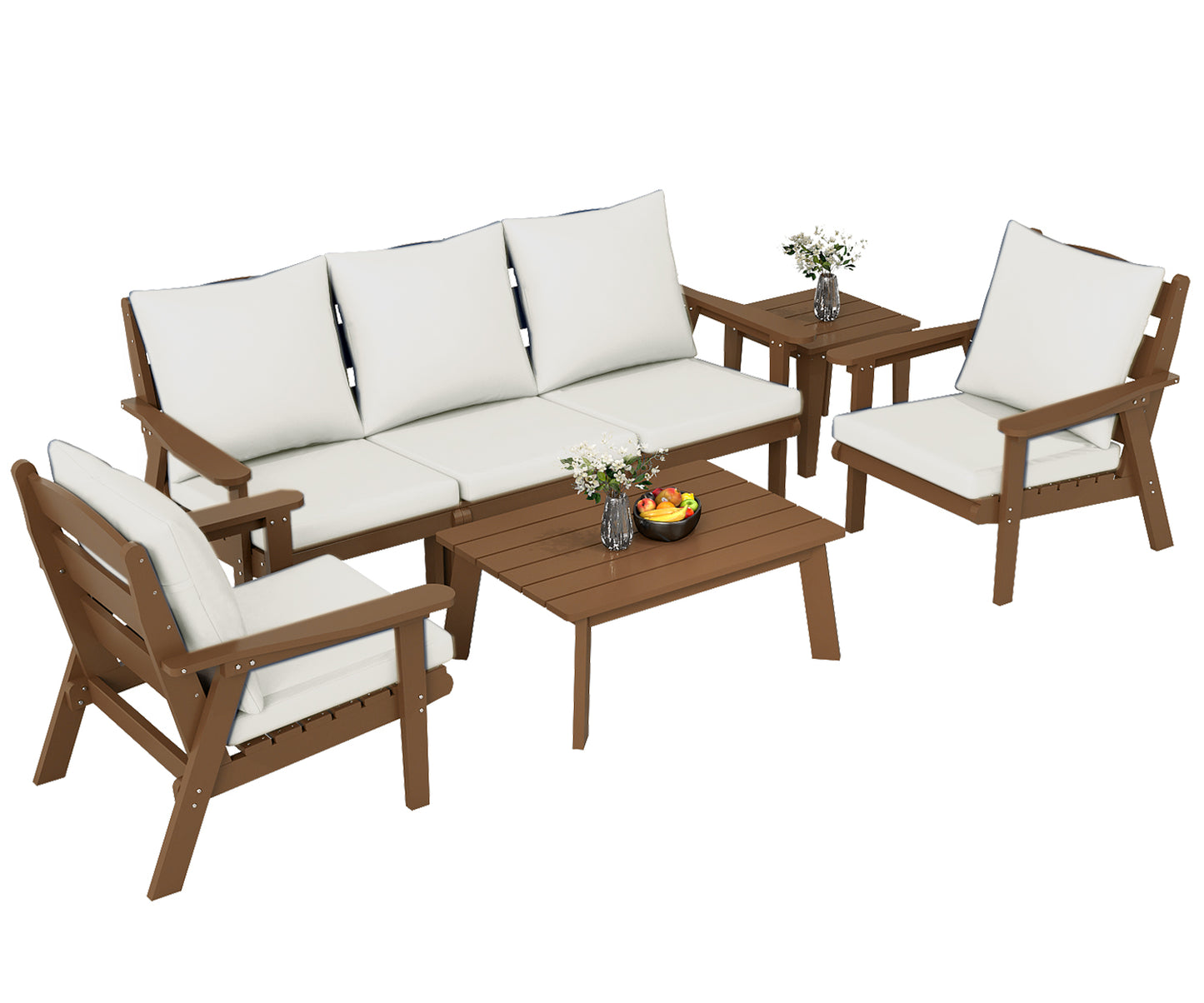 HDPE Outdoor Gardens Lounge Sofa Set