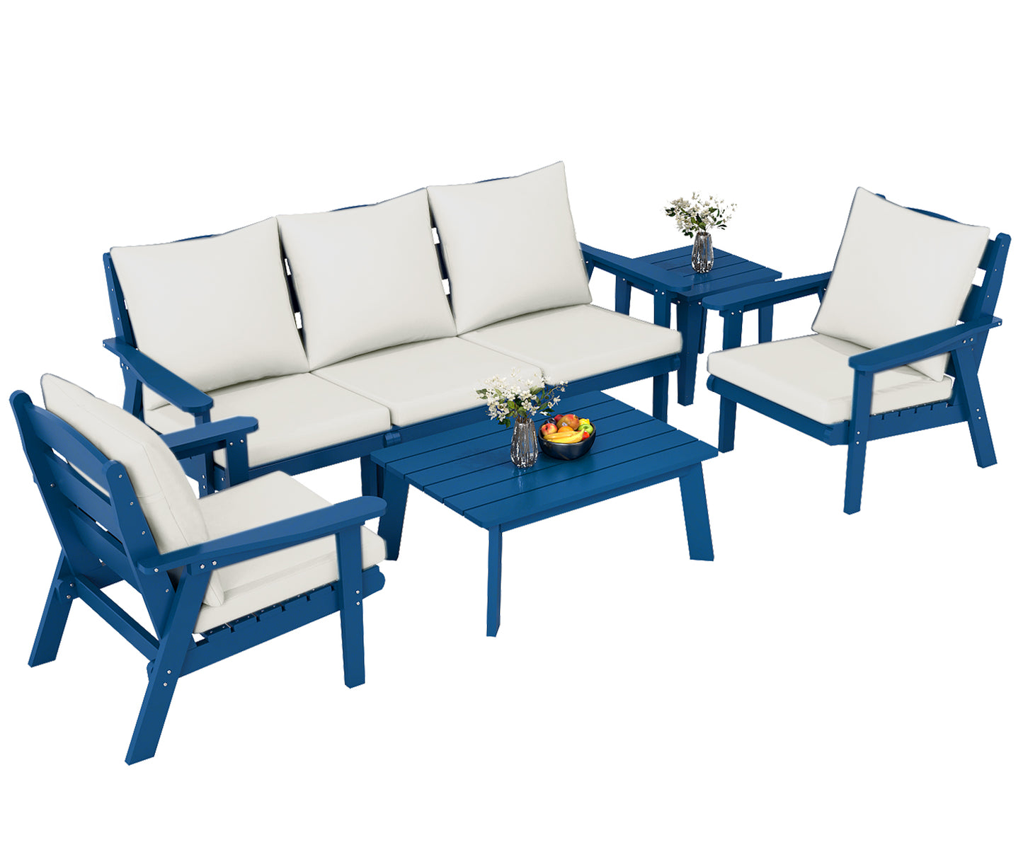 HDPE Outdoor Gardens Lounge Sofa Set