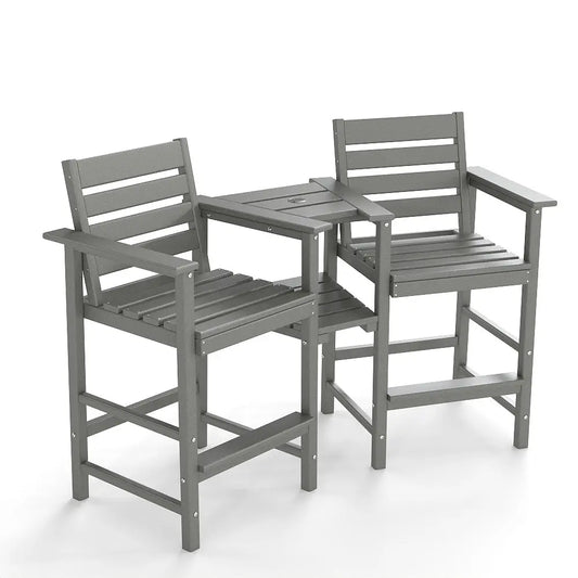 Modern Outdoor Bar Chairs Set - Foowin