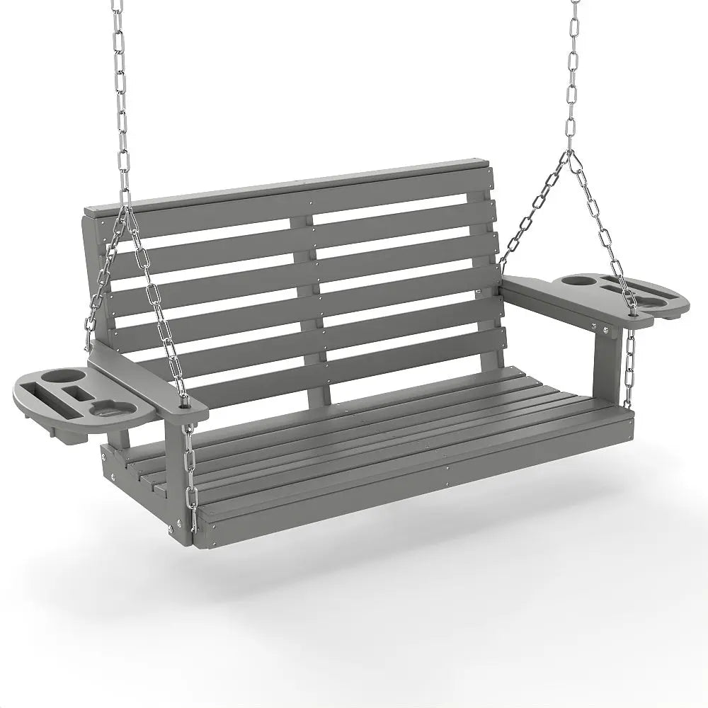 Porch Rocking Chairs & Swings – Outdoor Relaxation with Cup Holders Foowin