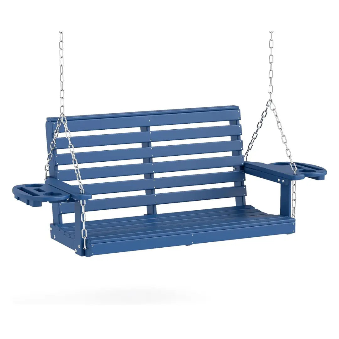 Porch Rocking Chairs & Swings – Outdoor Relaxation with Cup Holders Foowin