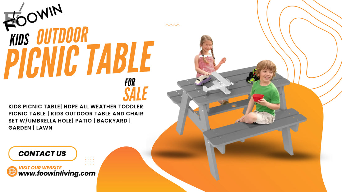 Kids Outdoor Picnic Table 