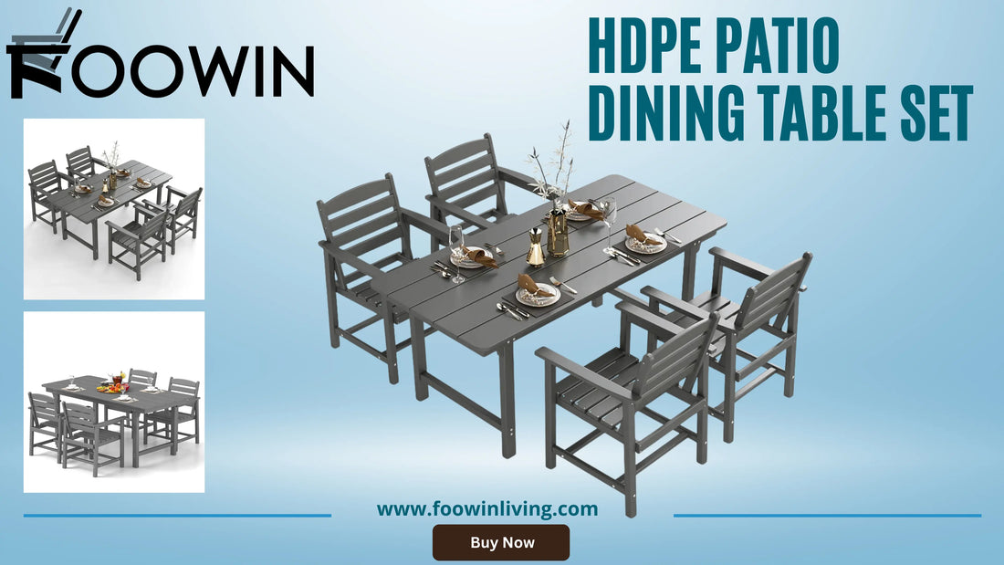 HDPE Patio Dinning Table set