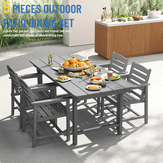 HDPE Patio Dining Sets Guide - Foowin Living