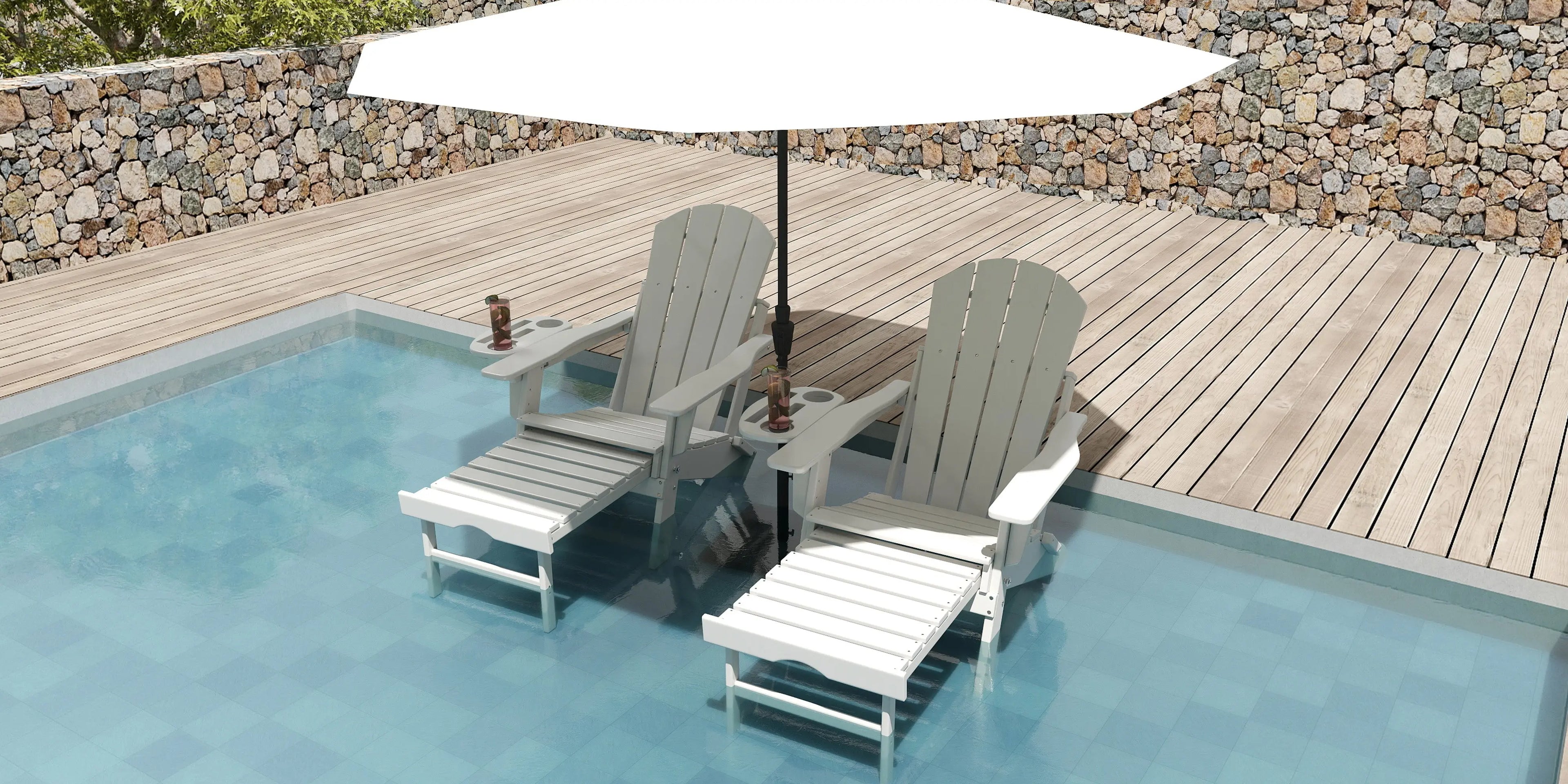 Patio Chaise Lounges Foowin