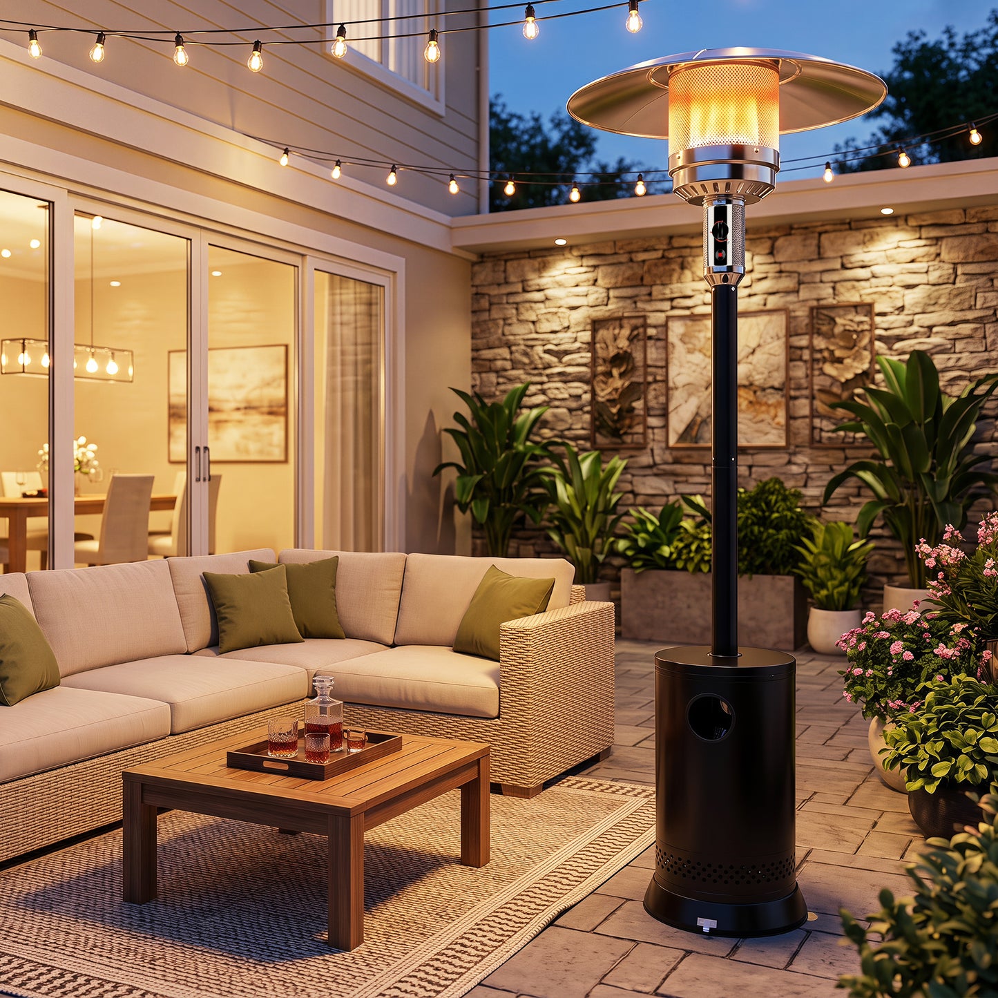 Black Patio Heater - 1