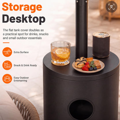 Black Patio Heater - 1-1