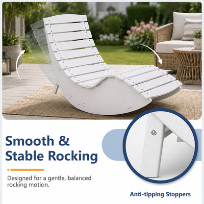 White Rocking Sunbed - View 4