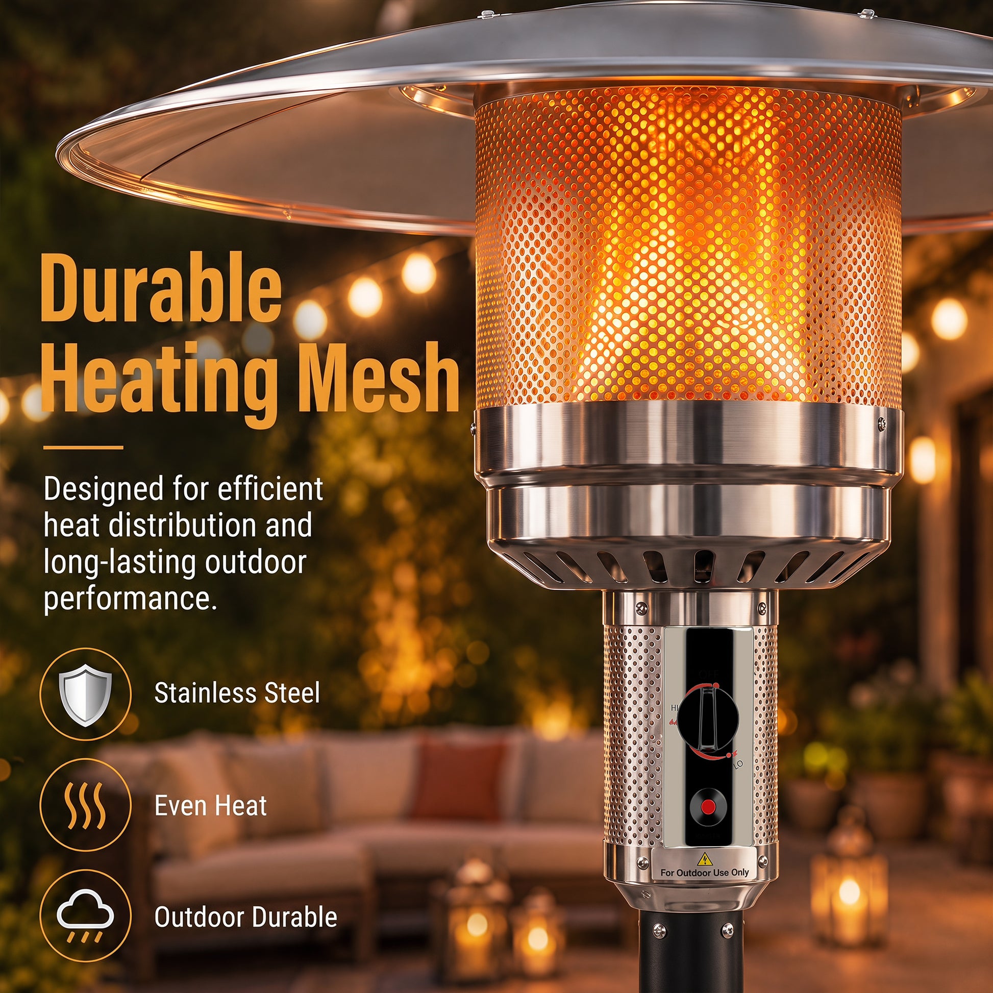 Black Patio Heater - 4