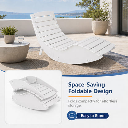 White Rocking Sunbed - View 5