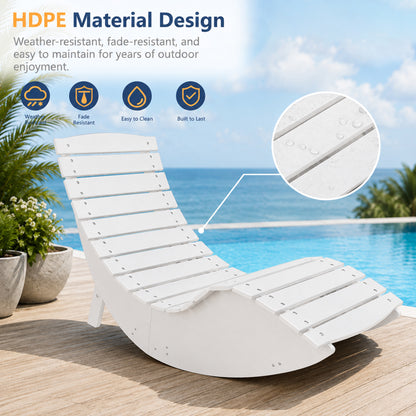 White Rocking Sunbed - View 6