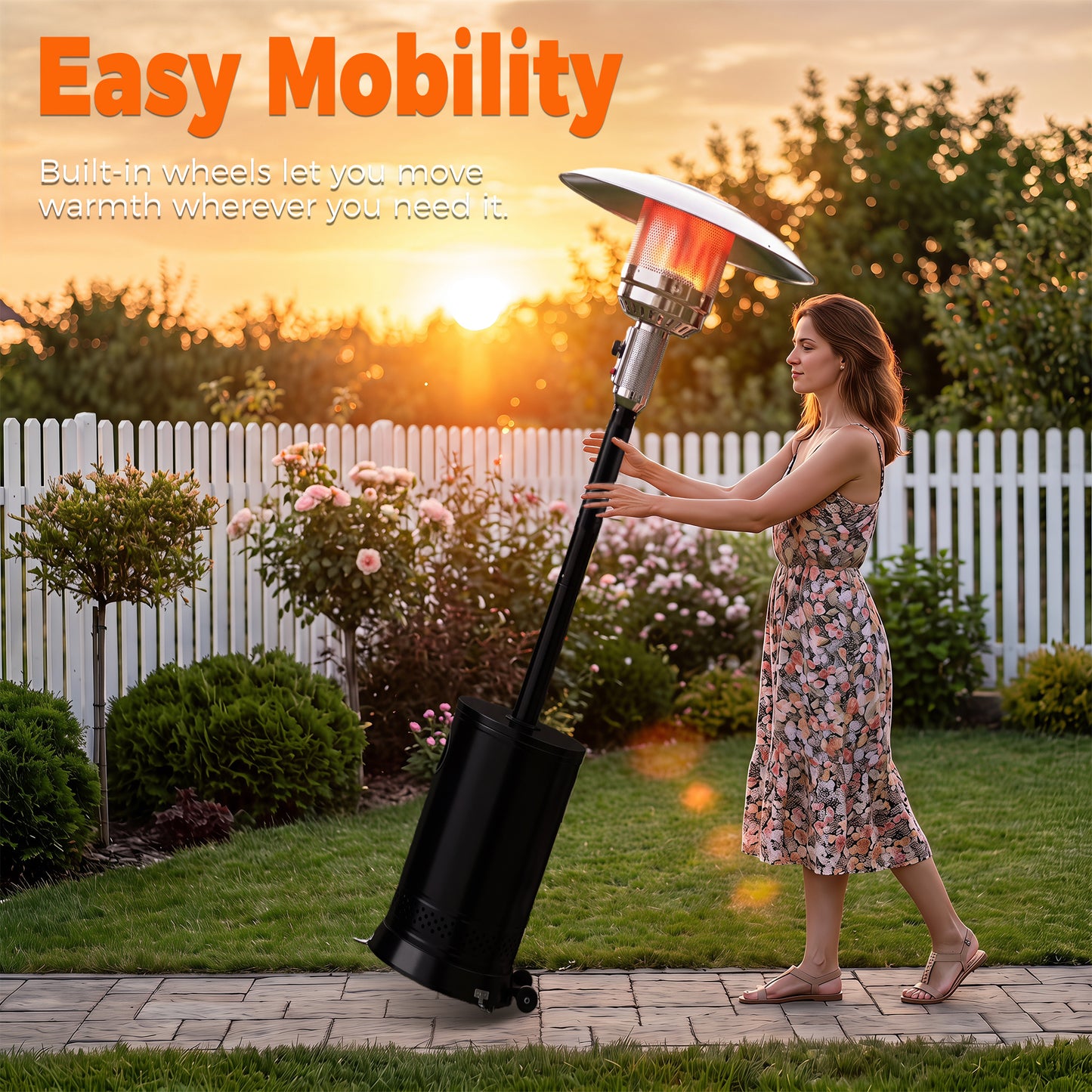 Black Patio Heater - 6-1