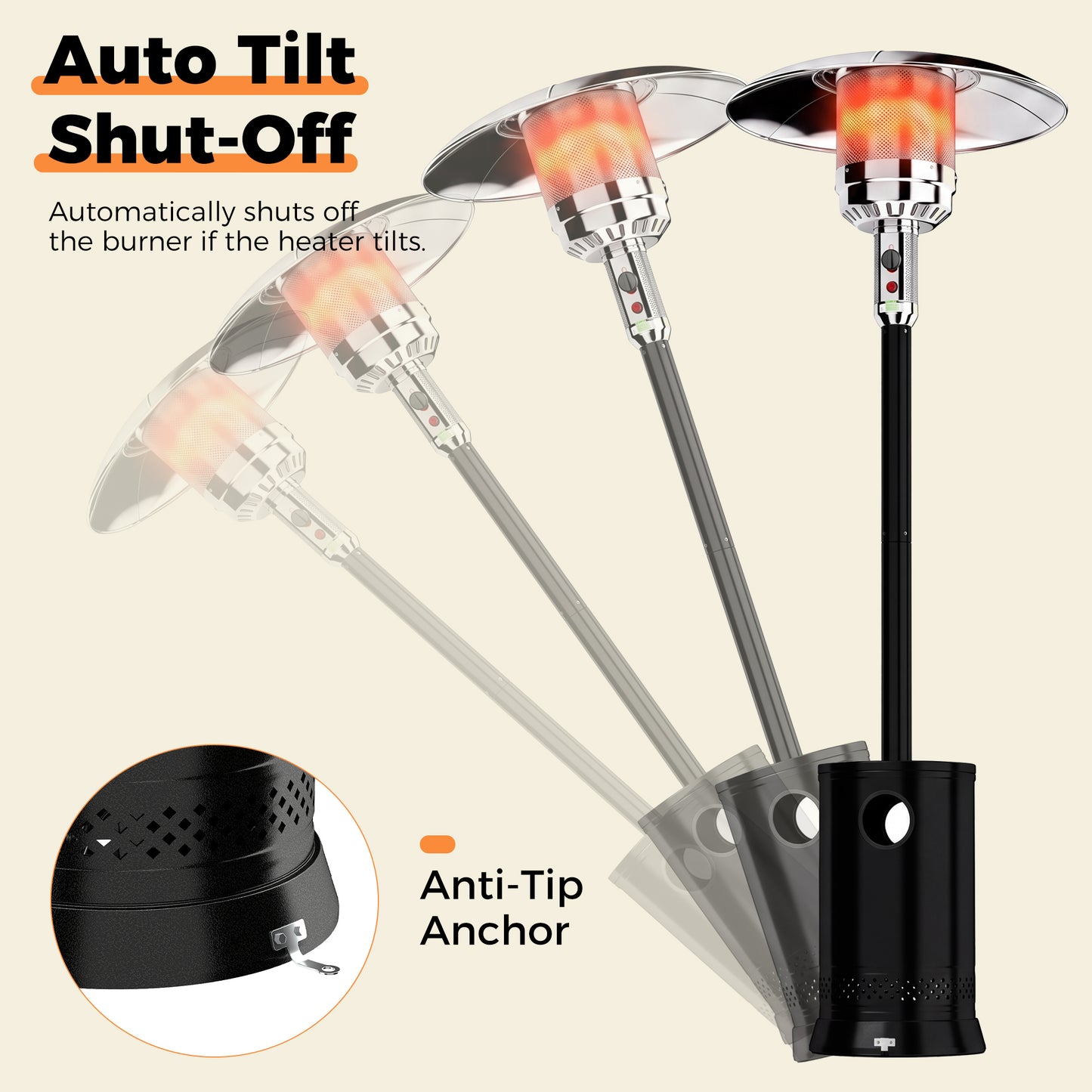 Black Patio Heater - 7