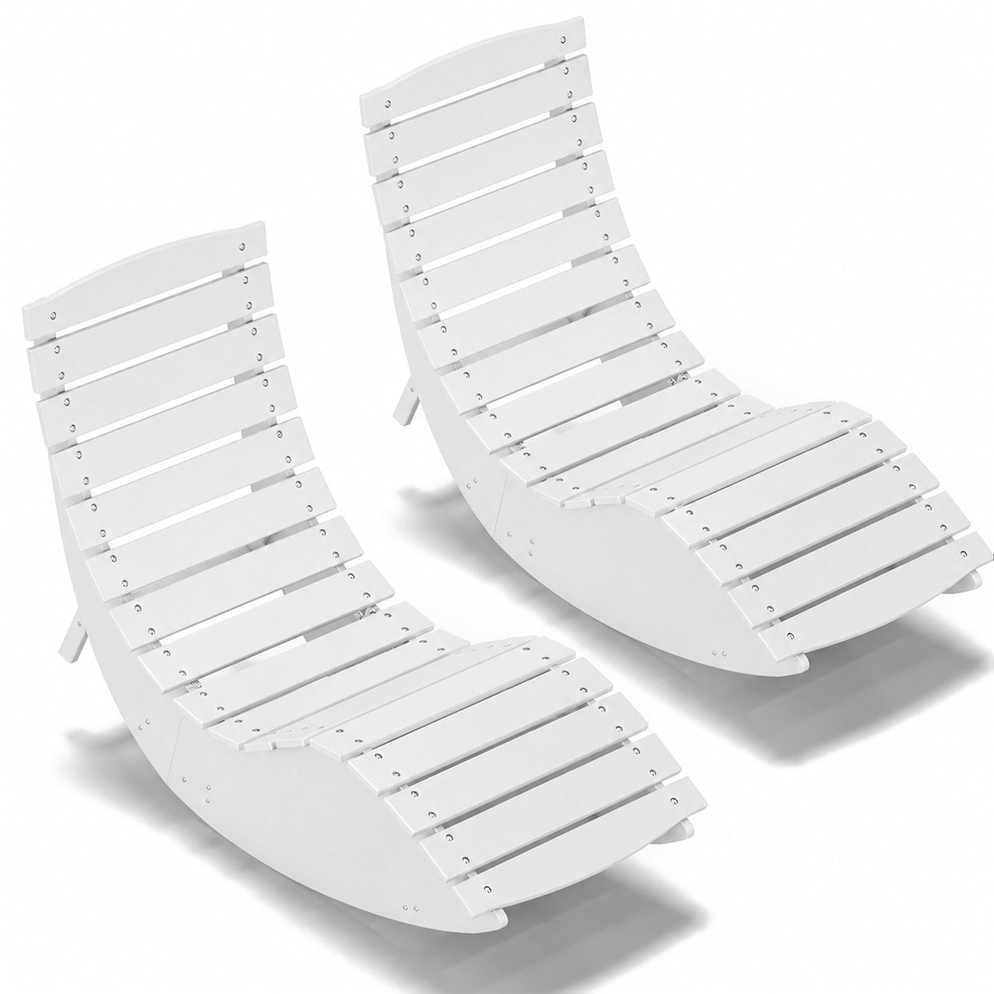White Rocking Sunbed - View