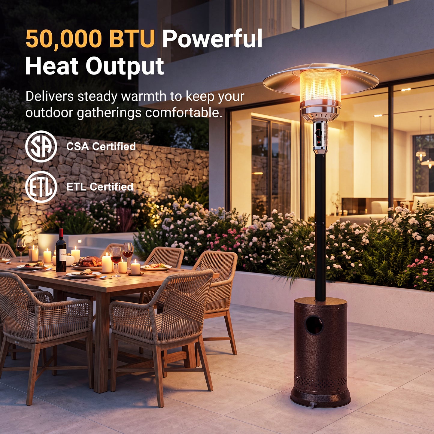 Gold Patio Heater - 1