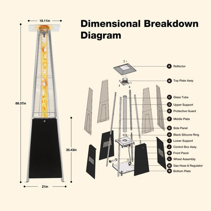 Black Patio Heater - 2