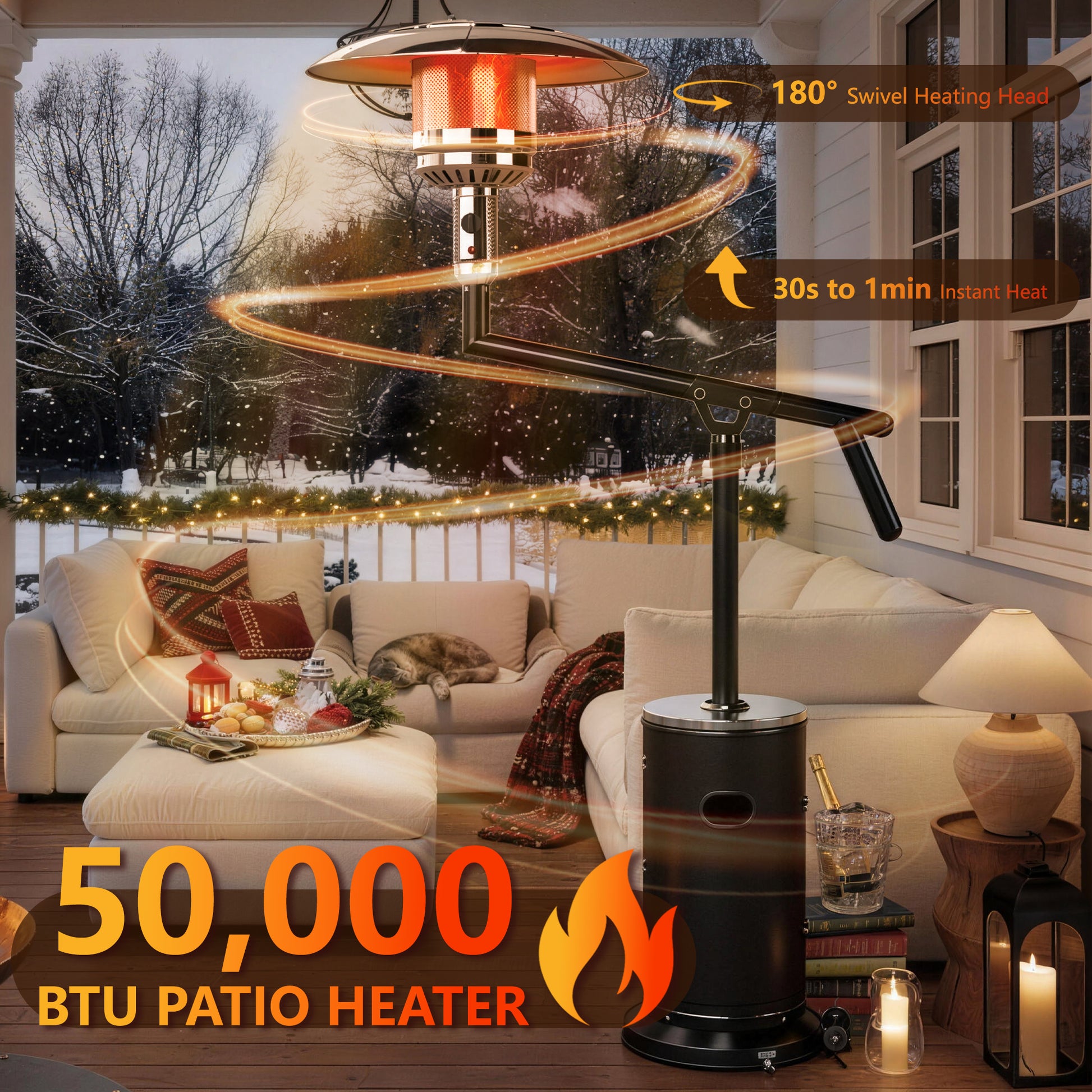 Black Patio Heater - 3
