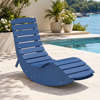 Navy Blue Rocking Sunbed - 1 PC Set