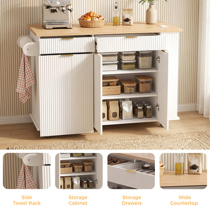 White Kitchen Island - 7
