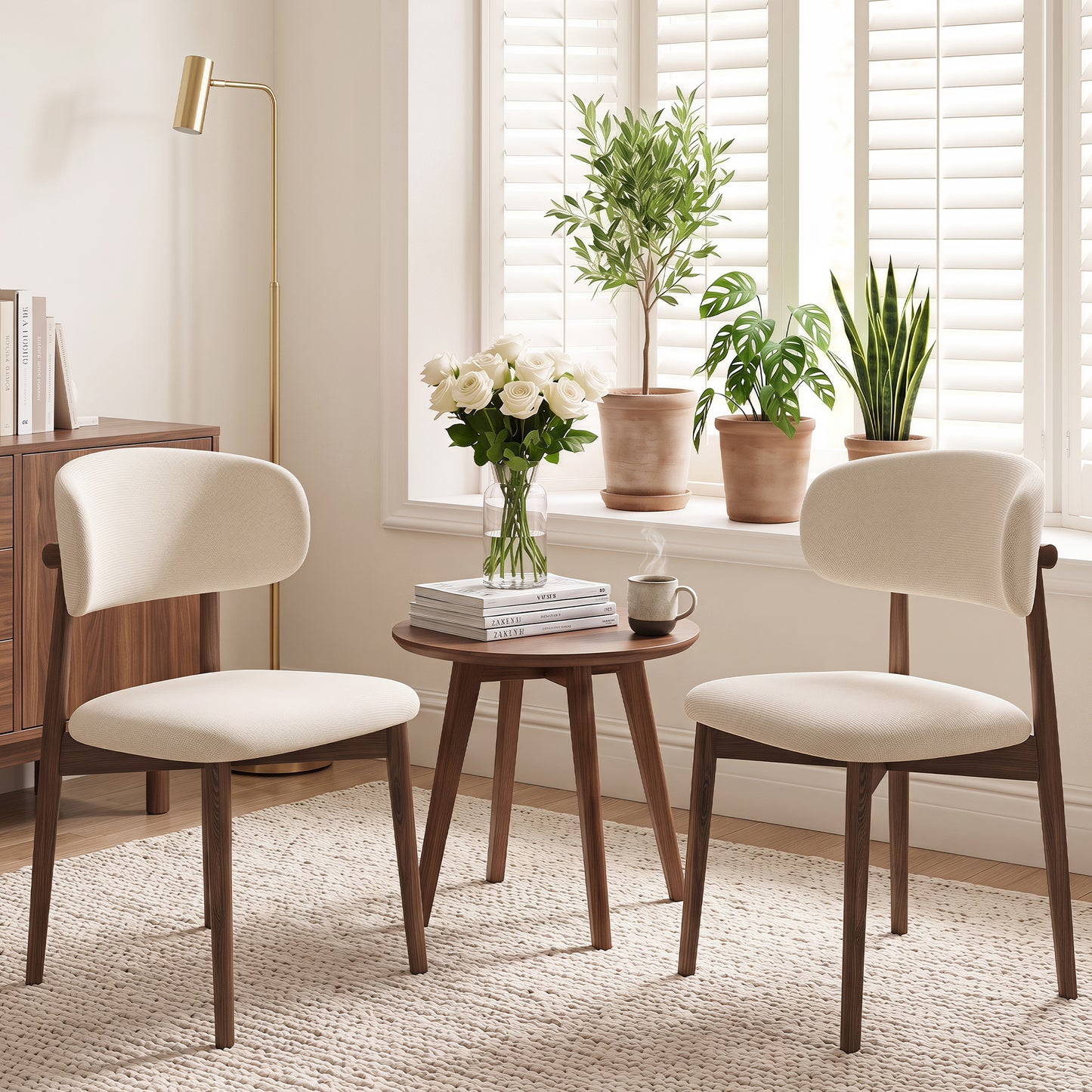 Beige Dining Chairs - 2 PCS