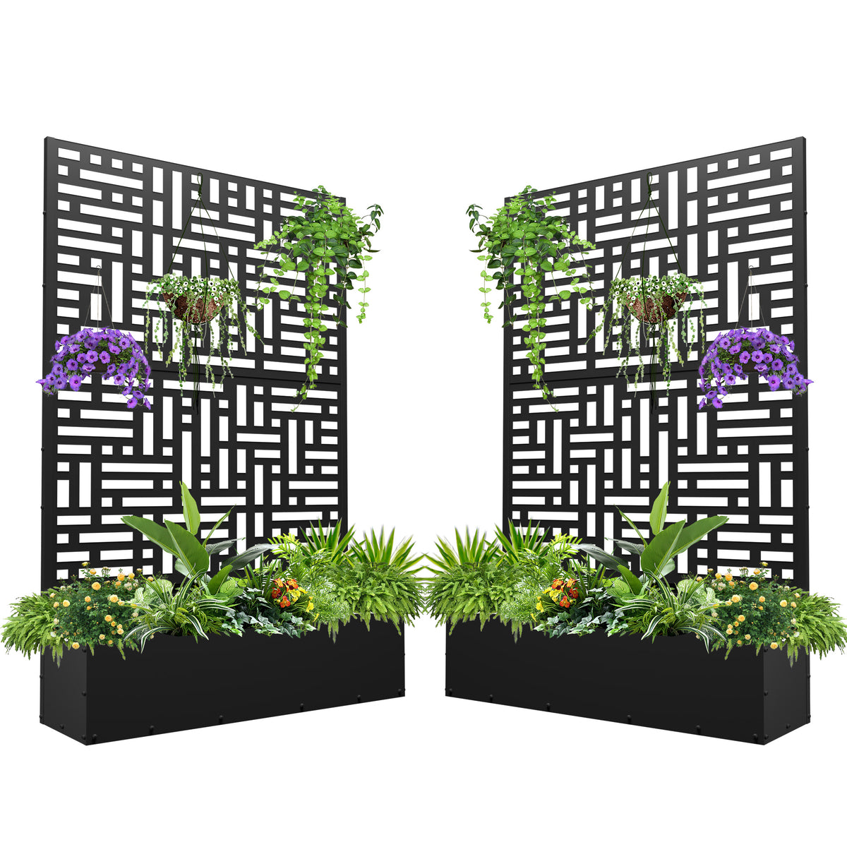 Outdoor Raised Garden Bed for Climbing Plants