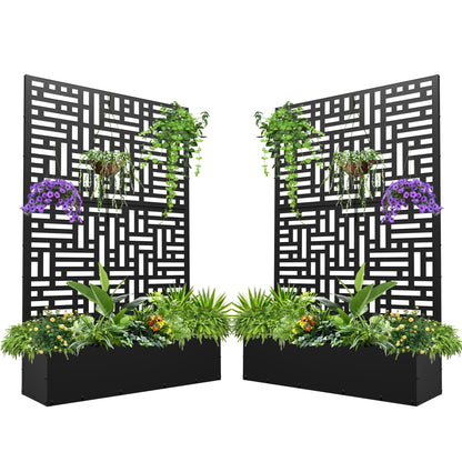 Outdoor Raised Garden Bed for Climbing Plants