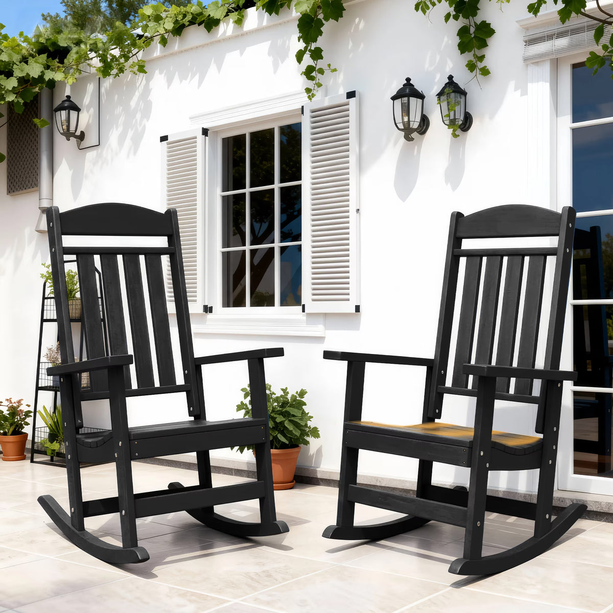 Modern HDPE Patio Rocking Chairs
