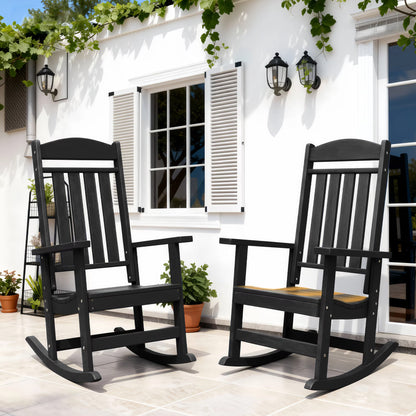 Modern HDPE Patio Rocking Chairs