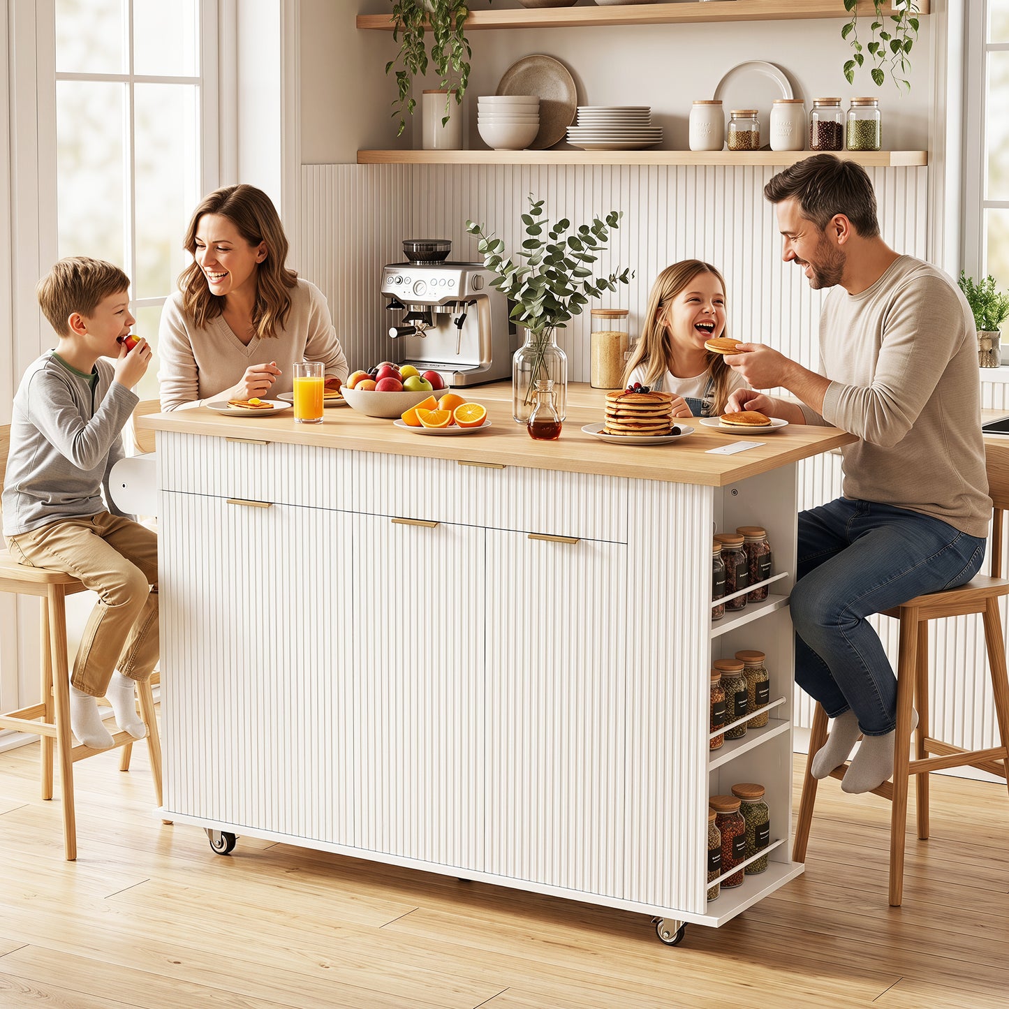 White Kitchen Island - 10