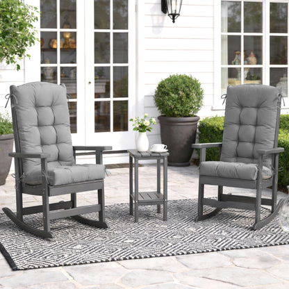Waterproof Adirondack Chair Cushions with Ties & Non-Slip Bottom