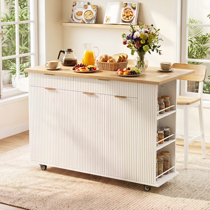 White Kitchen Island - 11