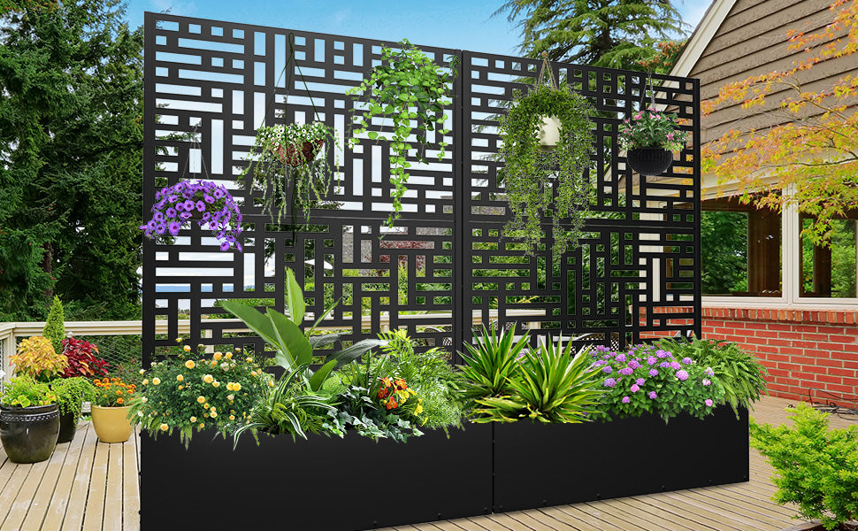 Outdoor Raised Garden Bed for Climbing Plants