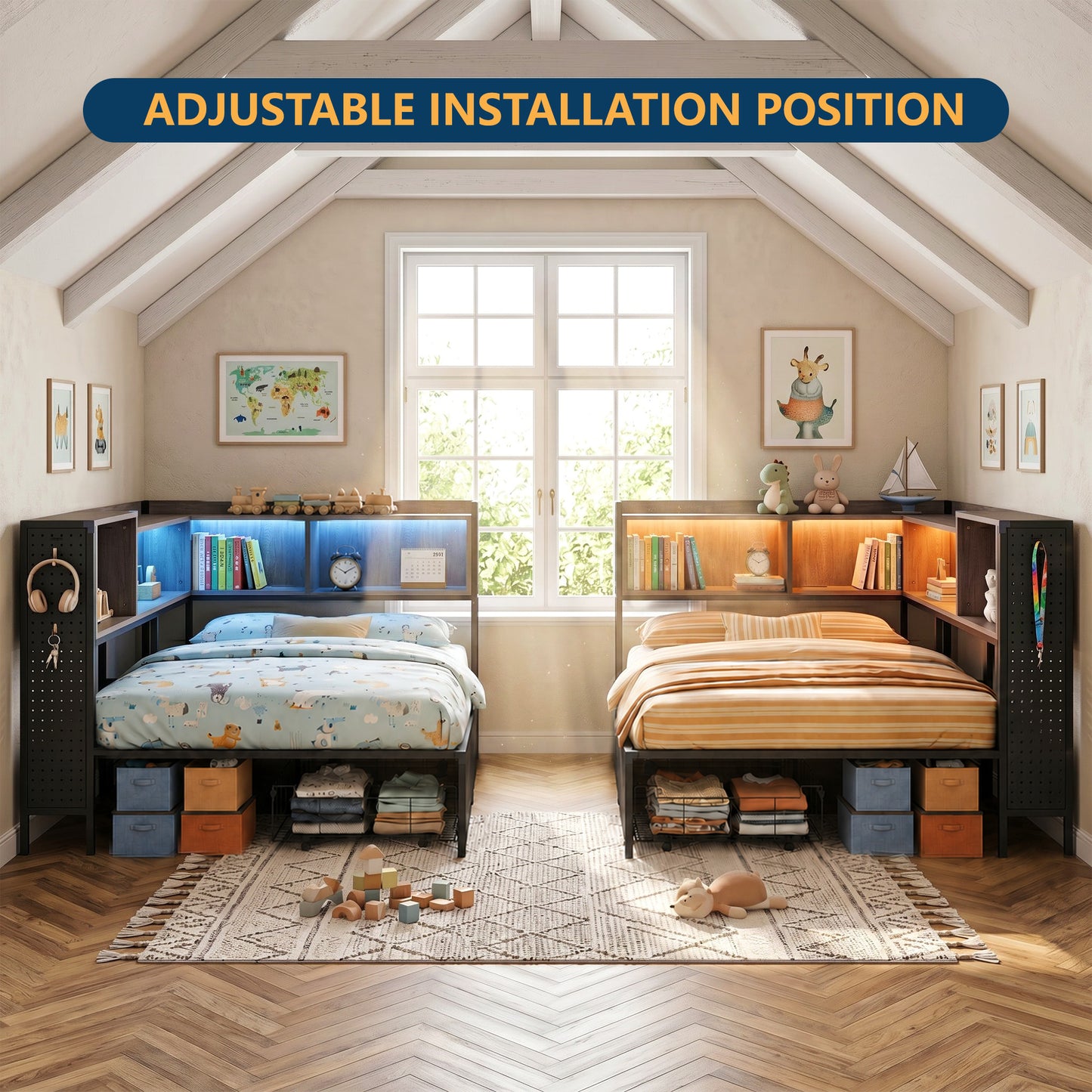 Gray Corner Bed - 2