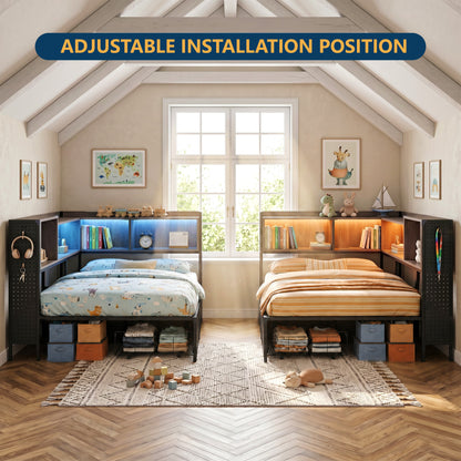 Gray Corner Bed - 2