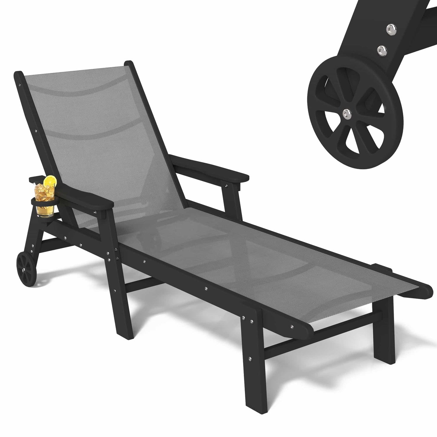Resort-Style Poolside Chaise Lounge Chair – Foowin