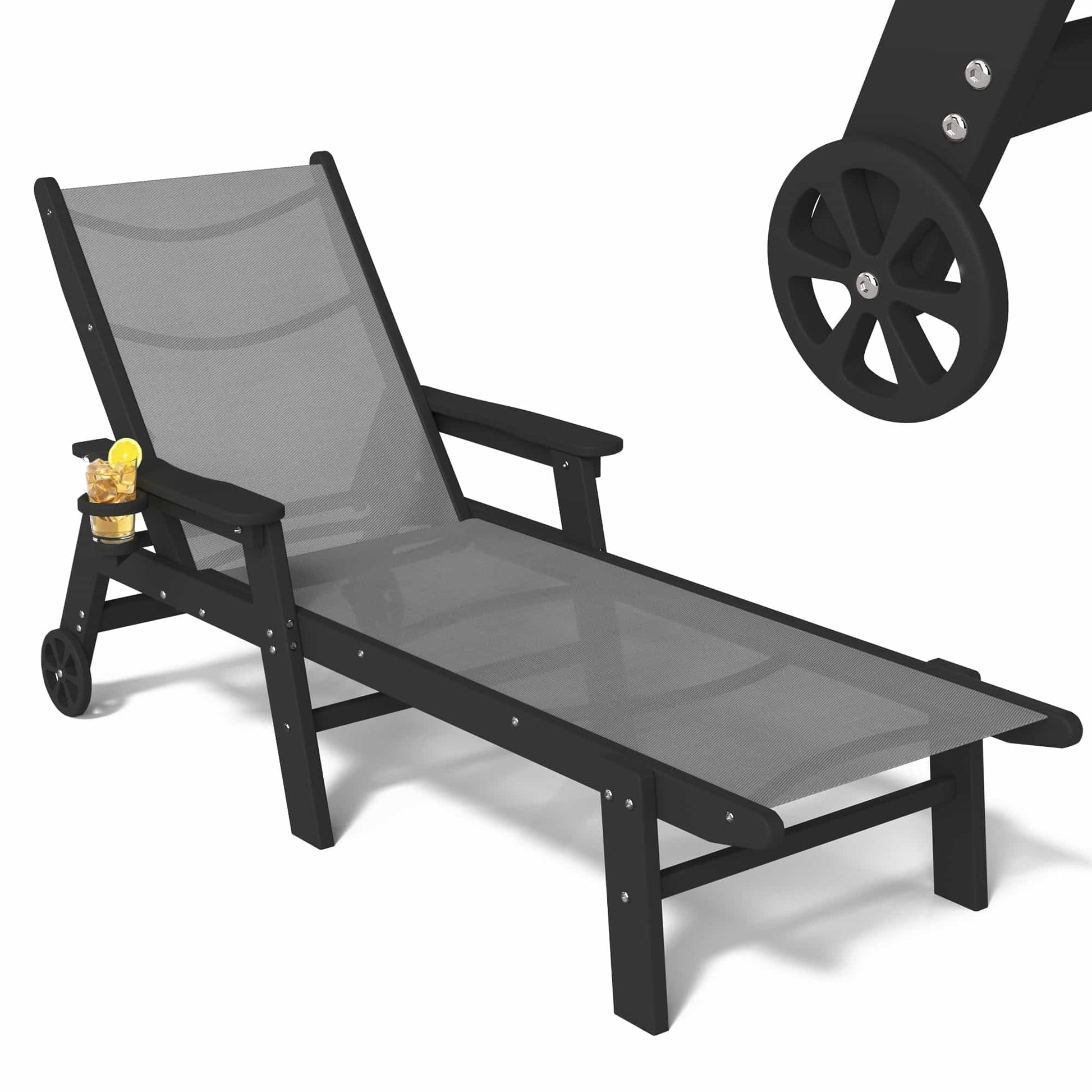 Resort-Style Poolside Chaise Lounge Chair – Foowin