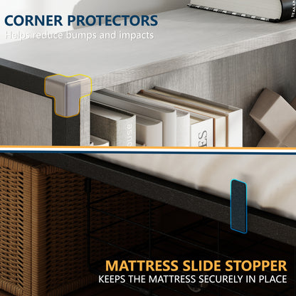 Gray Corner Bed - 6