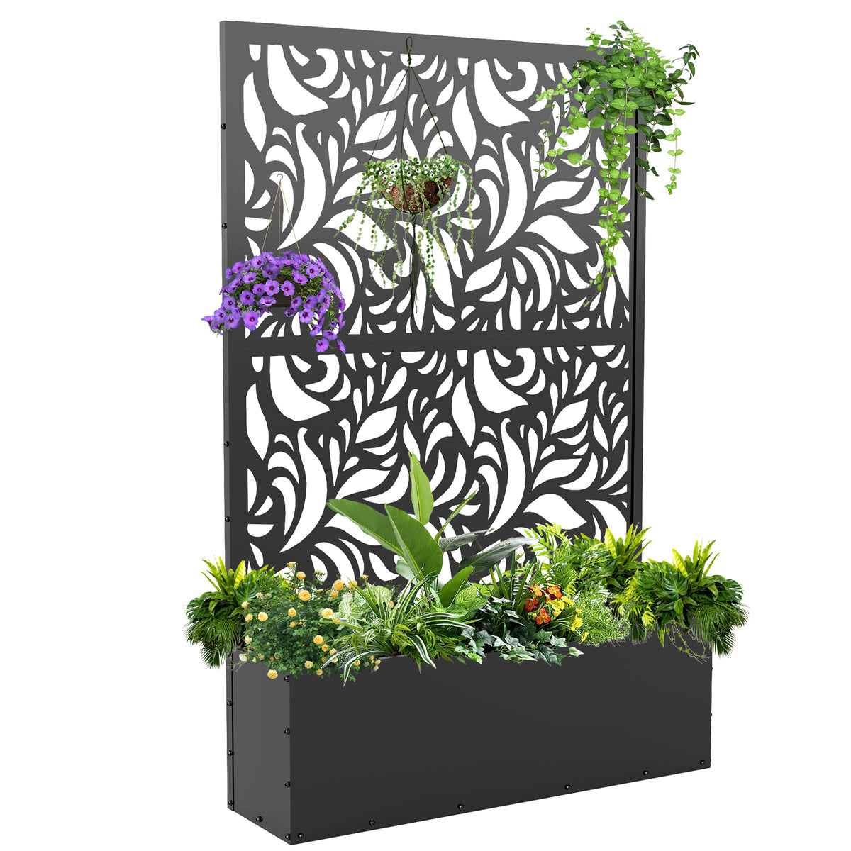 Outdoor Raised Garden Bed for Climbing Plants