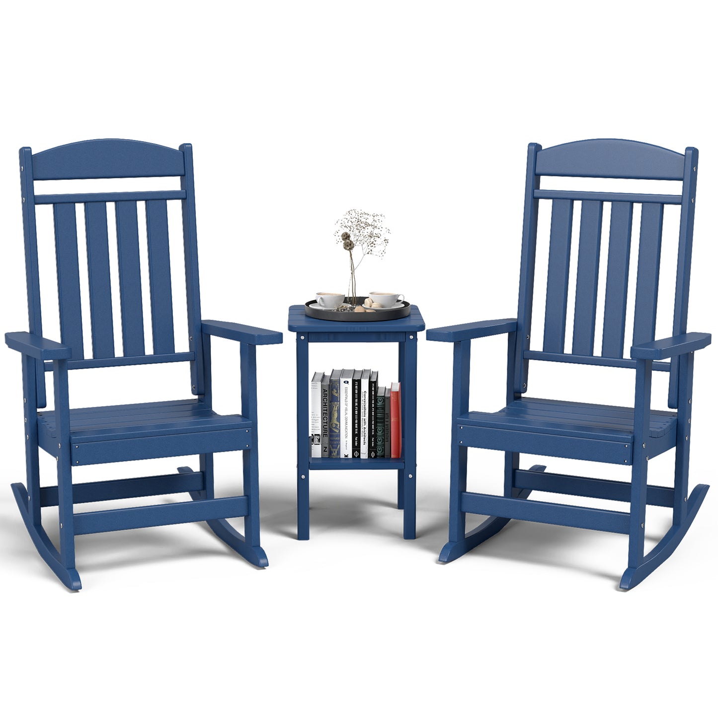 Modern HDPE Patio Rocking Chairs - Foowin