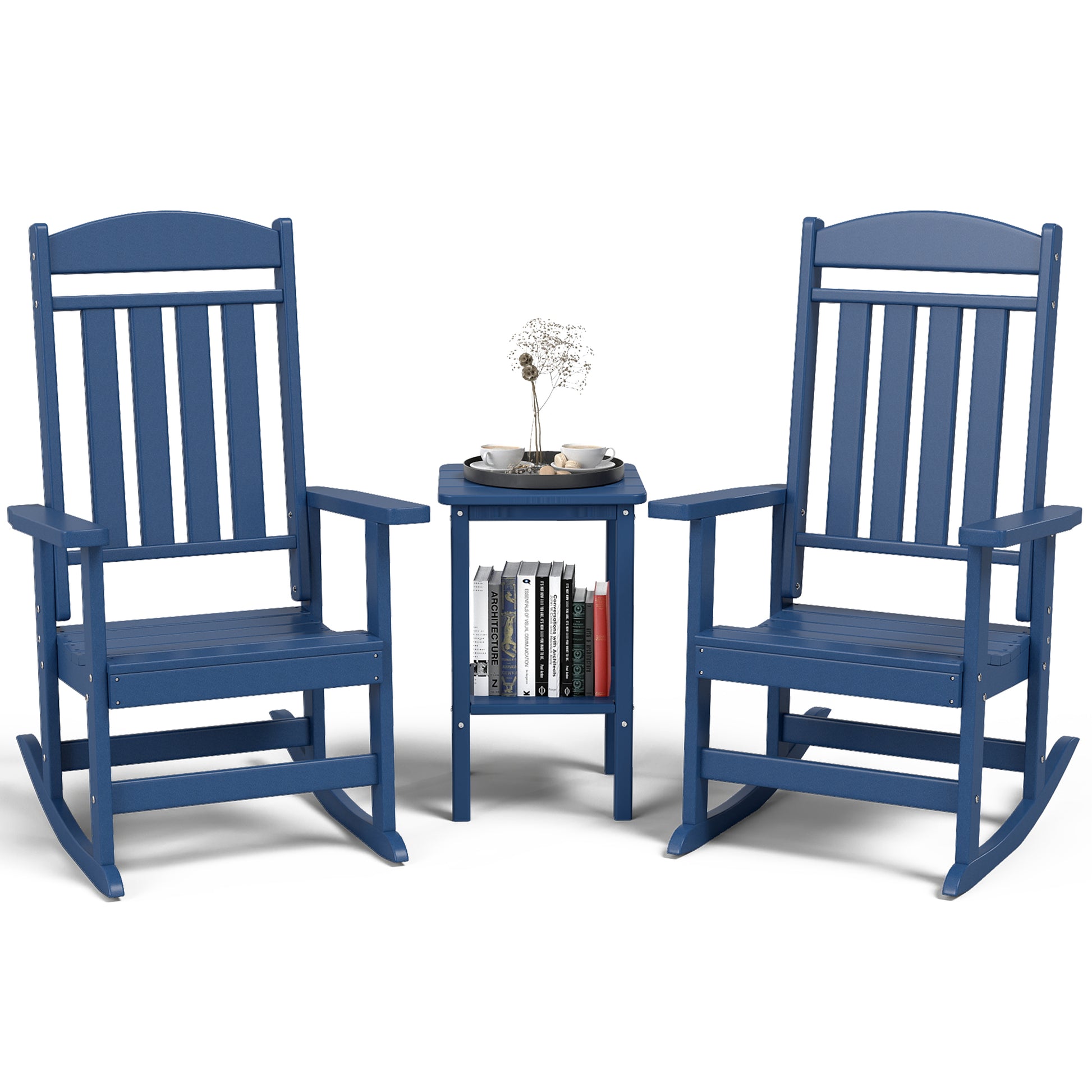 Modern HDPE Patio Rocking Chairs - Foowin